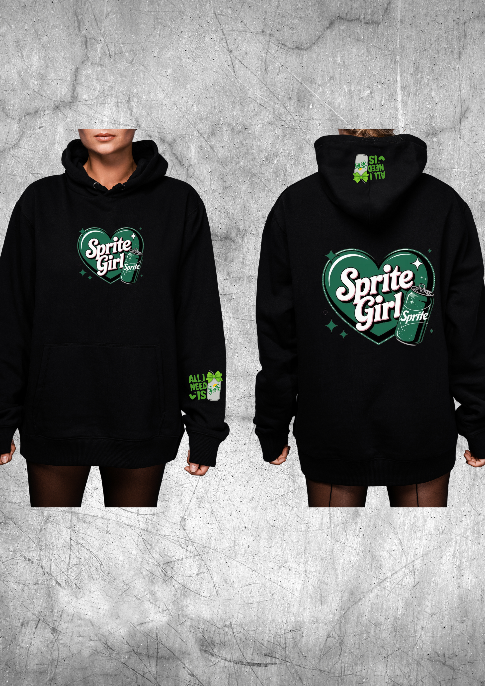 Black Soft Drink Hoodies