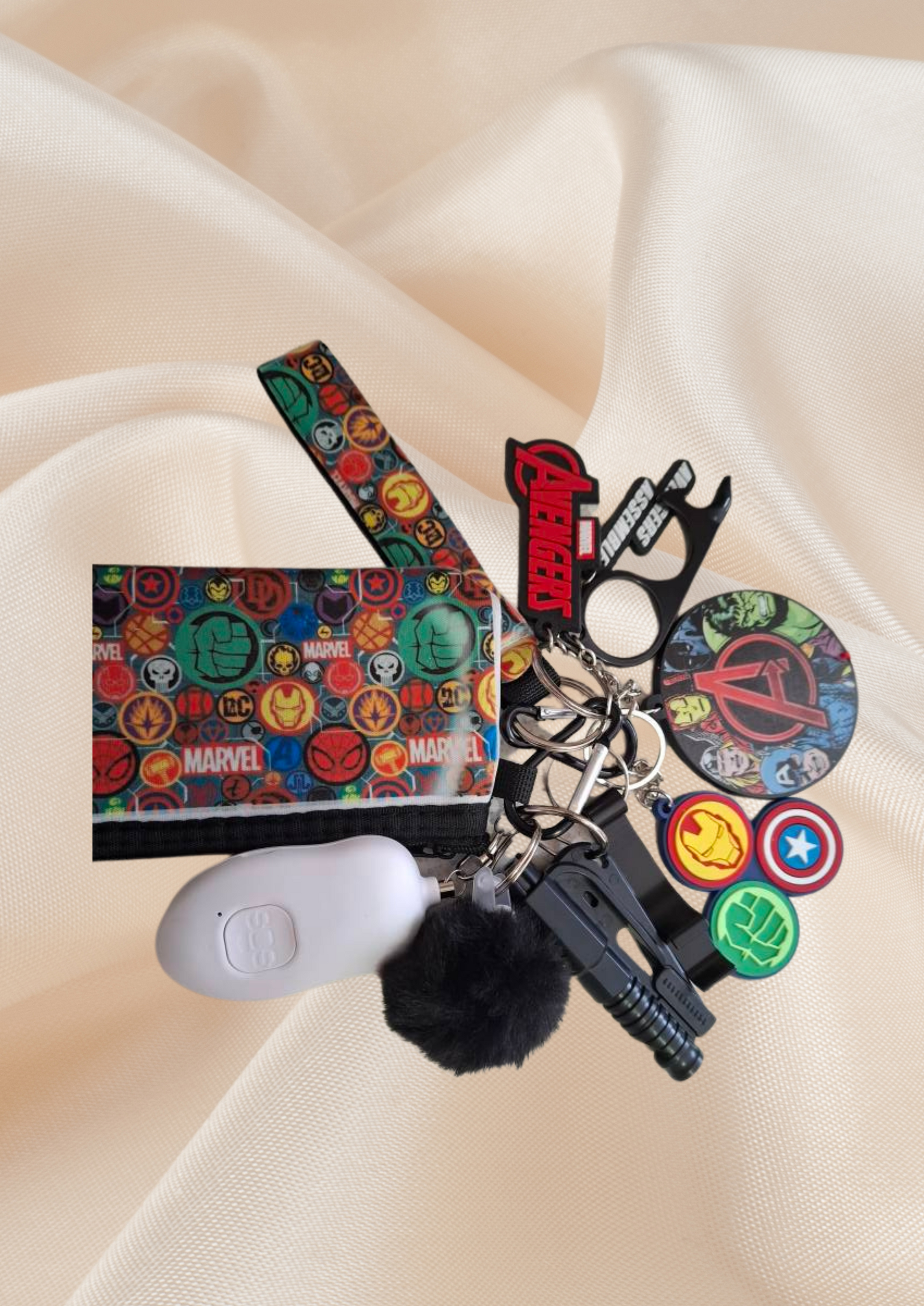 Avengers themed Safety Keychain set