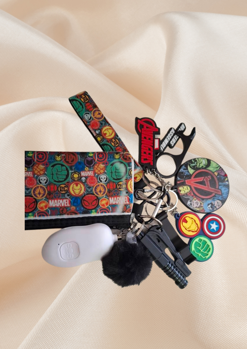 Avengers themed Safety Keychain set